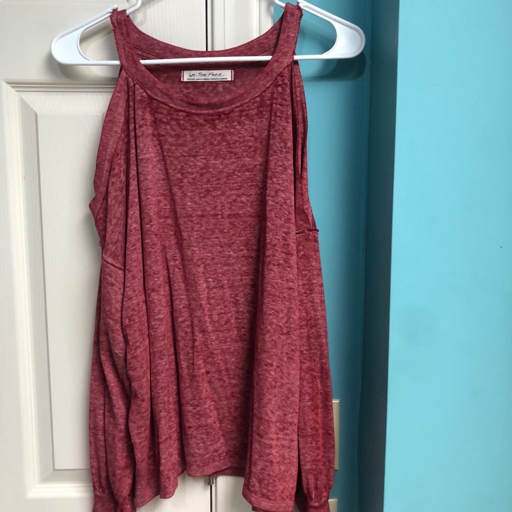Free people open shoulder top